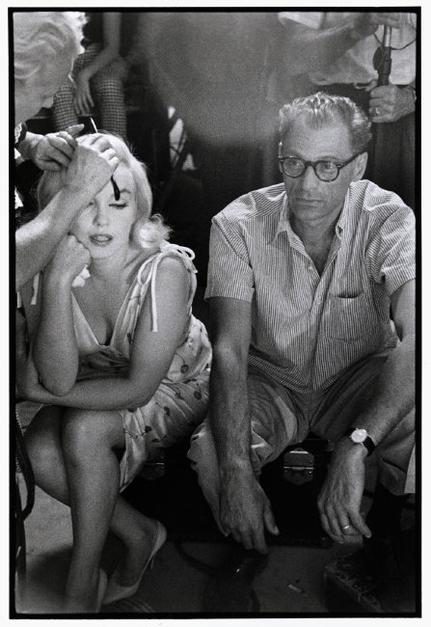 USA. Reno, Nevada. 1960. Marilyn MONROE with husband Arthur MILLER during the filming of The Misfits. ©Bruce Davidson/Magnum Photos